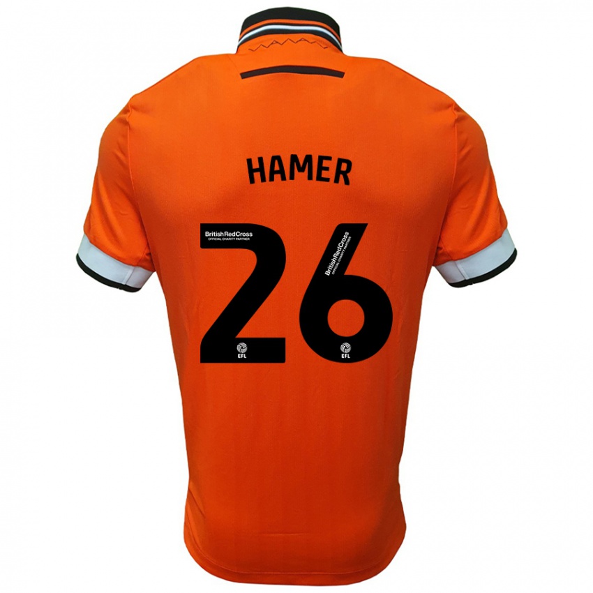 Pánské Ben Hamer #26 Oranžová Bílá Daleko Hráčské Dresy 2024/25 Dres