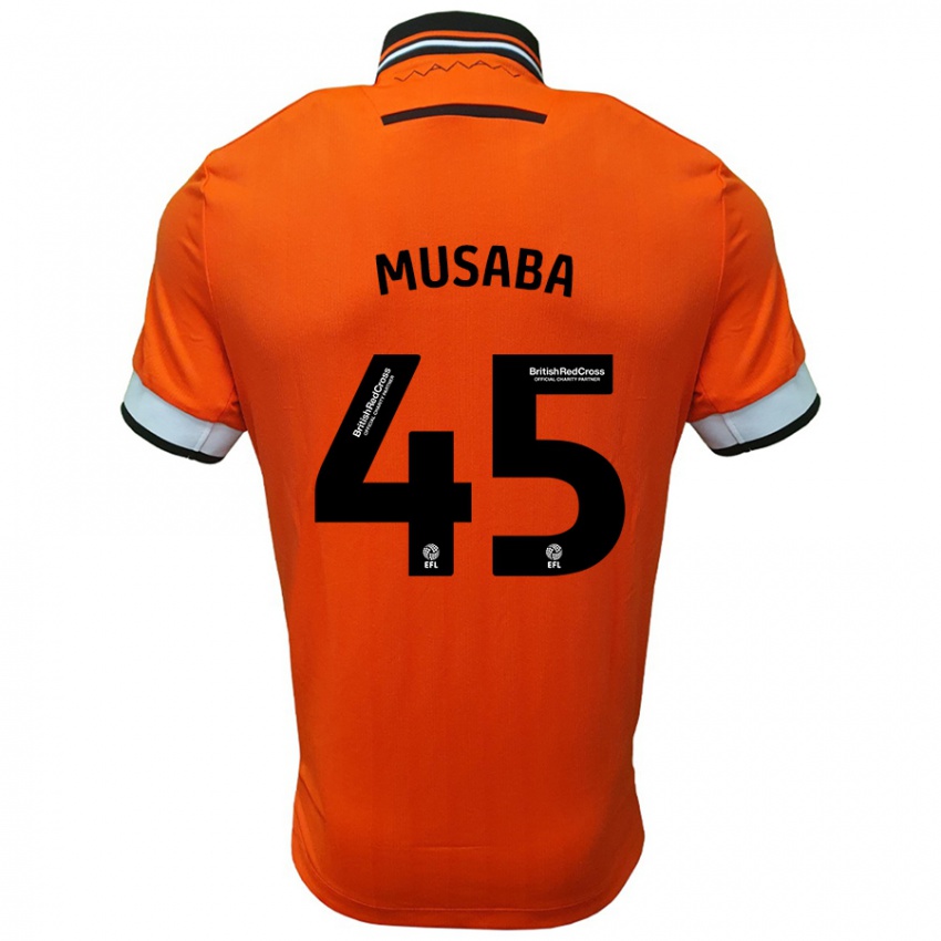 Pánské Anthony Musaba #45 Oranžová Bílá Daleko Hráčské Dresy 2024/25 Dres