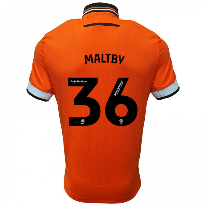 Pánské Mackenzie Maltby #36 Oranžová Bílá Daleko Hráčské Dresy 2024/25 Dres