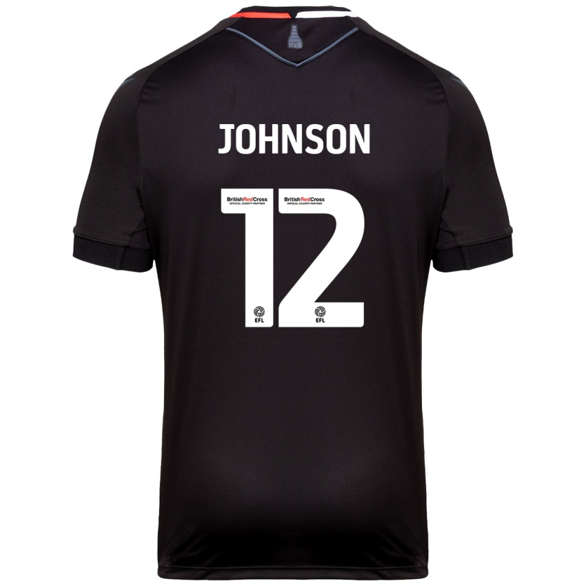 Pánské Daniel Johnson #12 Černý Daleko Hráčské Dresy 2024/25 Dres