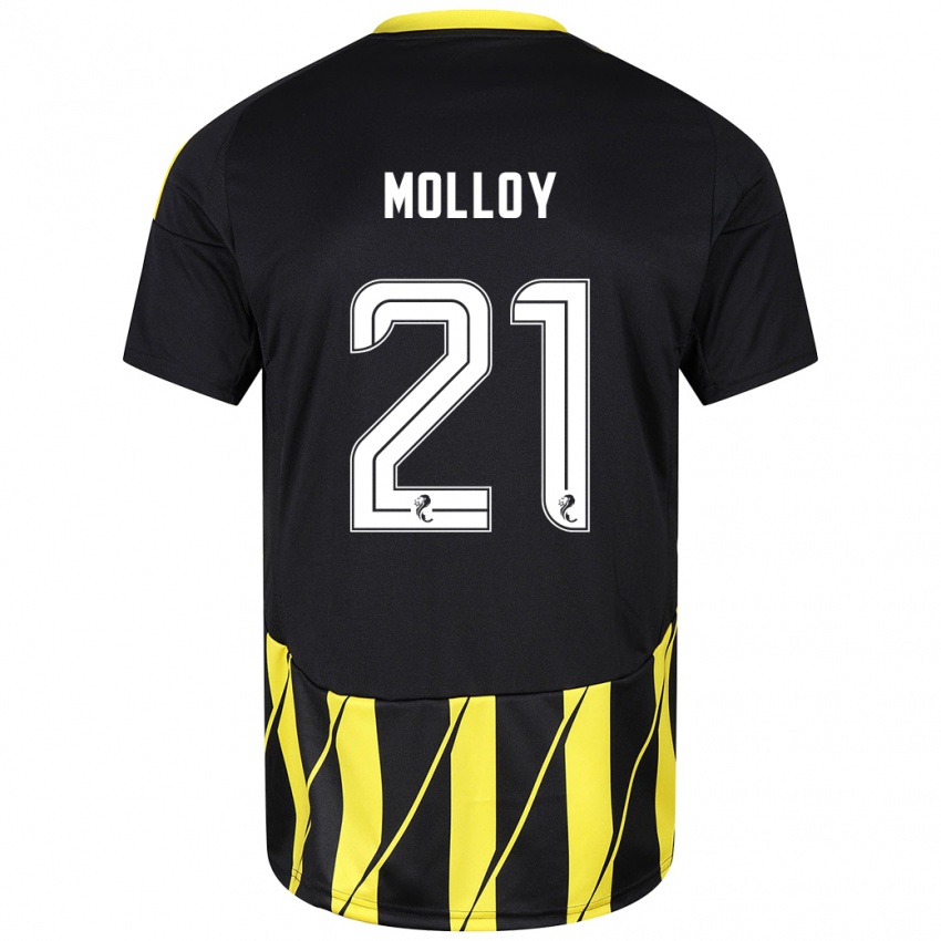 Pánské Gavin Molloy #21 Černá Žlutá Daleko Hráčské Dresy 2024/25 Dres