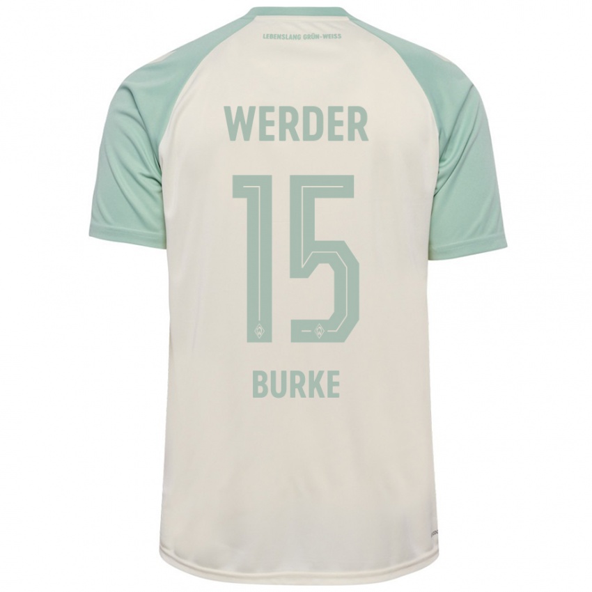 Pánské Oliver Burke #15 Šedobílá Světle Zelená Daleko Hráčské Dresy 2024/25 Dres