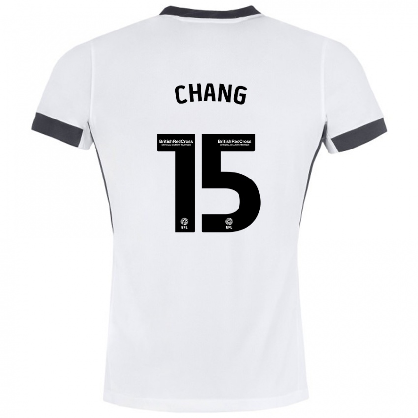 Pánské Alfie Chang #15 Bílá Černá Daleko Hráčské Dresy 2024/25 Dres