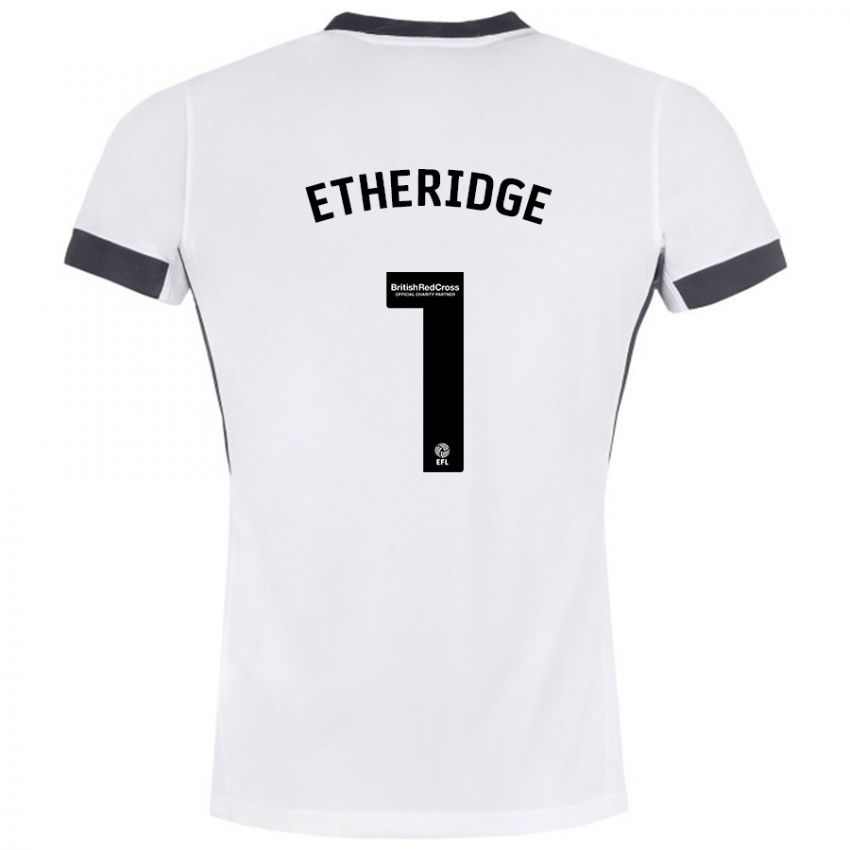 Pánské Neil Etheridge #1 Bílá Černá Daleko Hráčské Dresy 2024/25 Dres