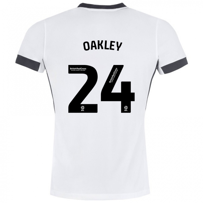 Pánské Marcel Oakley #24 Bílá Černá Daleko Hráčské Dresy 2024/25 Dres