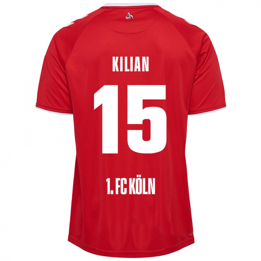 Pánské Luca Kilian #15 Červená Bílá Daleko Hráčské Dresy 2024/25 Dres