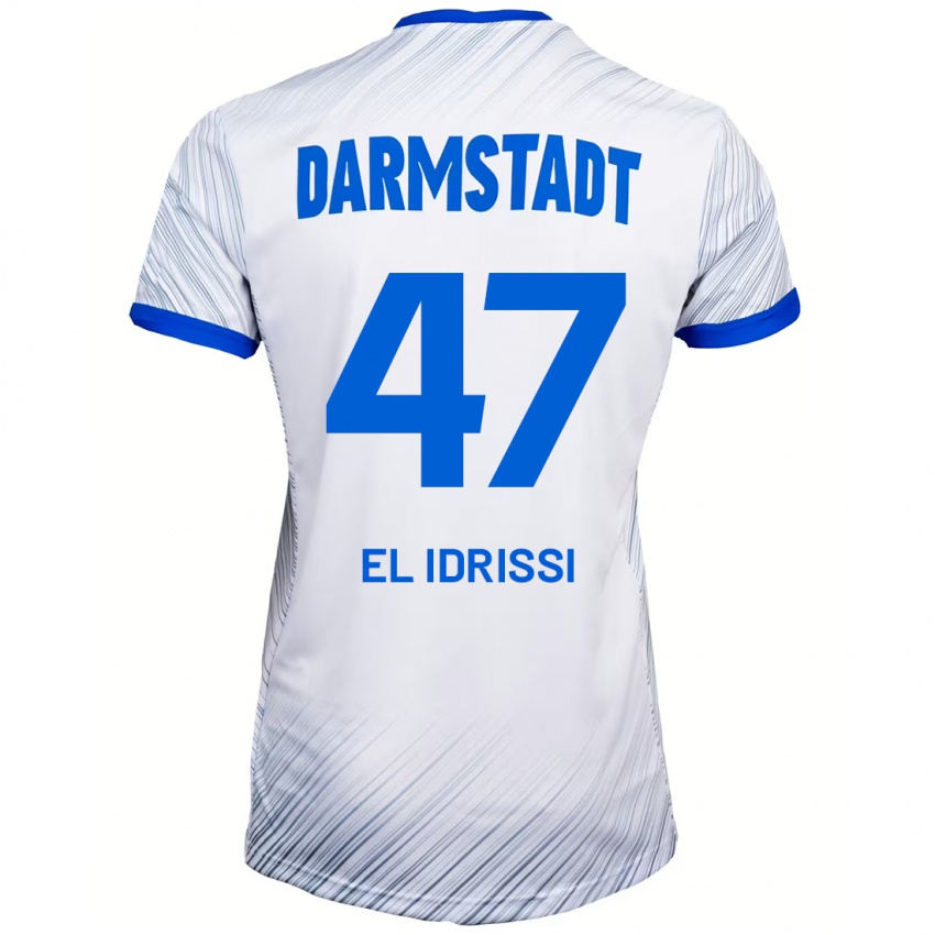 Pánské Othmane El Idrissi #47 Bílá Modrá Daleko Hráčské Dresy 2024/25 Dres