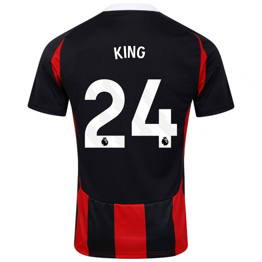 Pánské Joshua King #24 Černá Červená Daleko Hráčské Dresy 2024/25 Dres