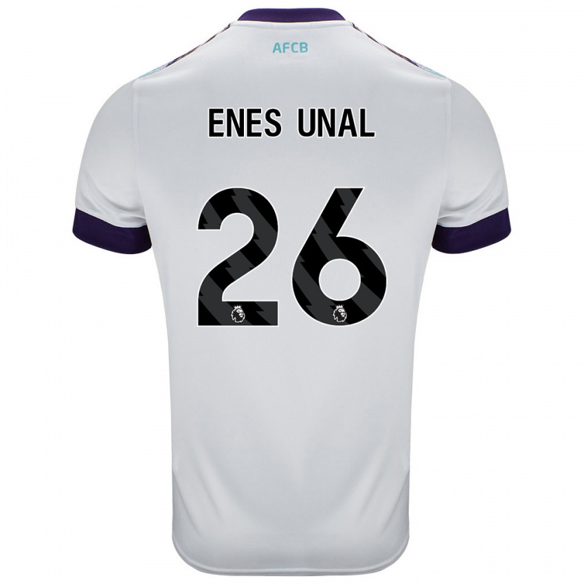 Pánské Enes Ünal #26 Bílá Zelená Fialová Daleko Hráčské Dresy 2024/25 Dres