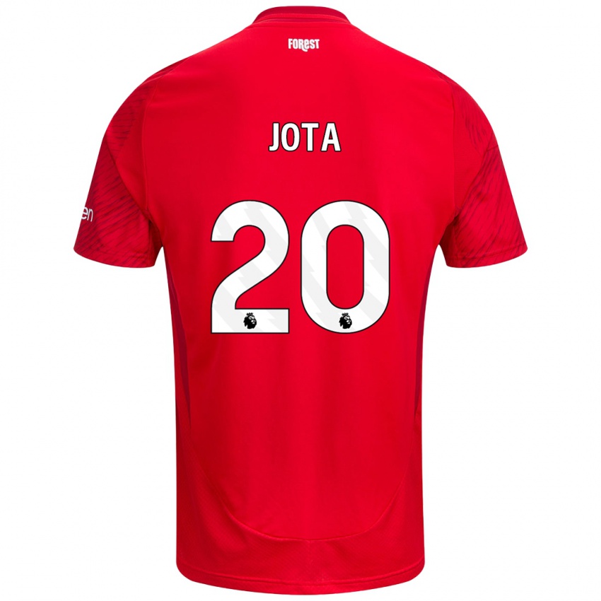 Dámské Jota Silva #20 Červená Bílá Domů Hráčské Dresy 2024/25 Dres