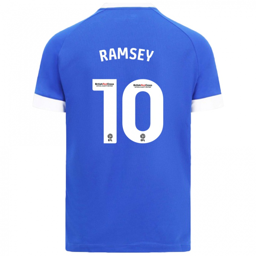 Dámské Aaron Ramsey #10 Nebesky Modrá Domů Hráčské Dresy 2024/25 Dres