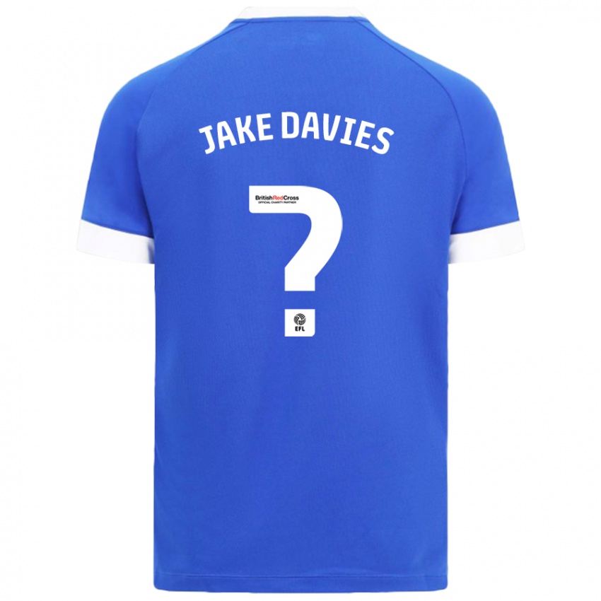 Dámské Jake Davies #0 Nebesky Modrá Domů Hráčské Dresy 2024/25 Dres