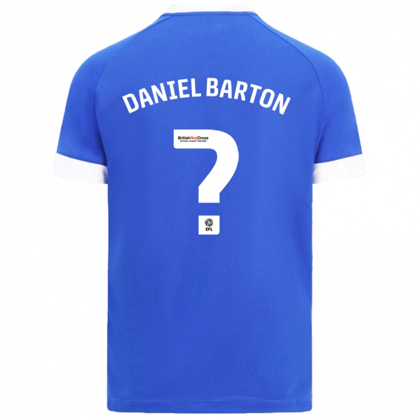 Dámské Daniel Barton #0 Nebesky Modrá Domů Hráčské Dresy 2024/25 Dres