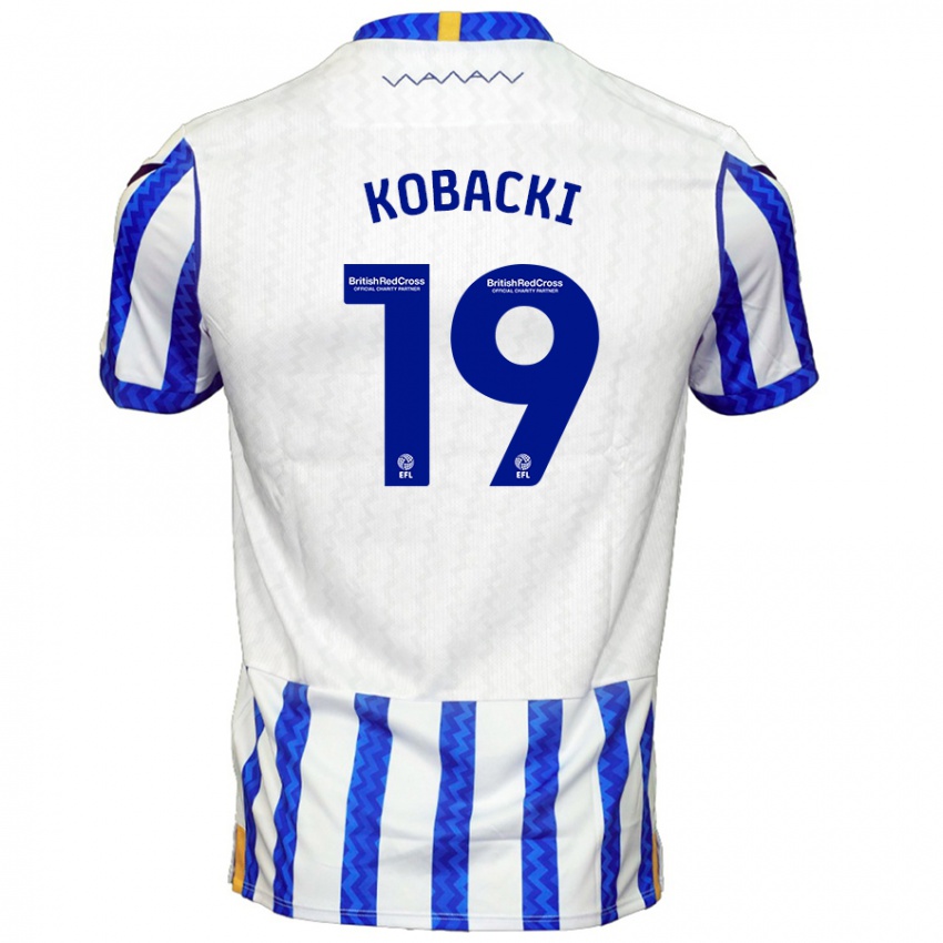 Dámské Olaf Kobacki #19 Modrá Bílá Domů Hráčské Dresy 2024/25 Dres