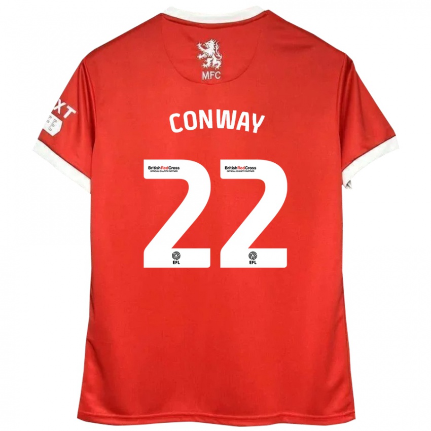 Dámské Tommy Conway #22 Červená Bílá Domů Hráčské Dresy 2024/25 Dres