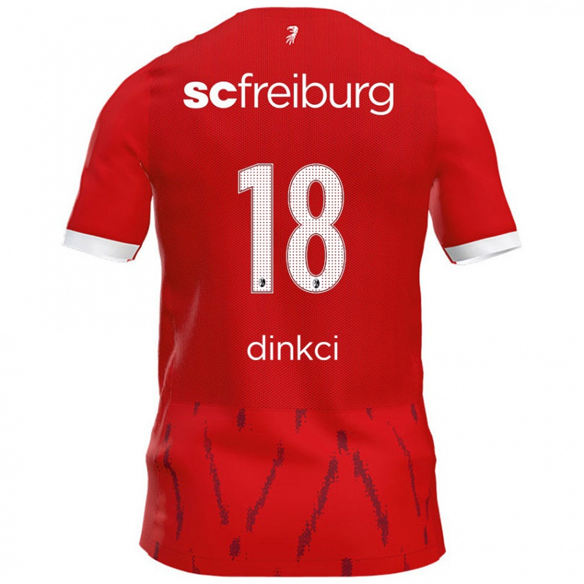 Dámské Eren Dinkci #18 Červený Domů Hráčské Dresy 2024/25 Dres