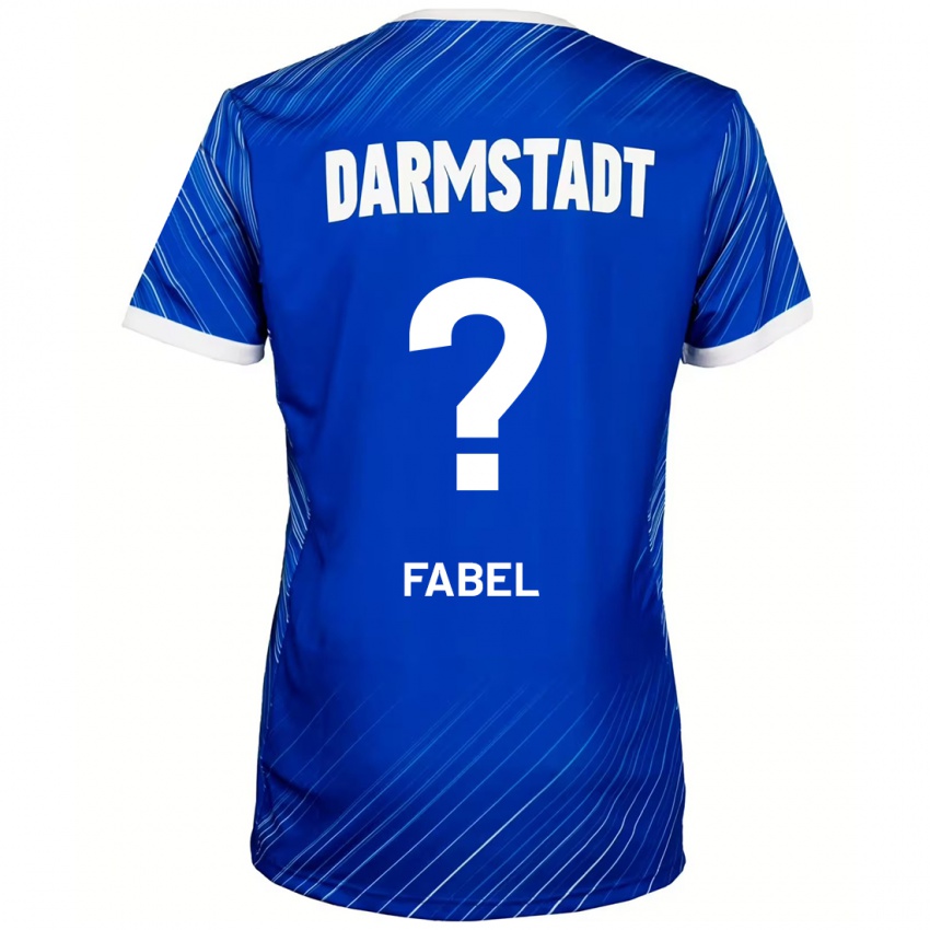 Dámské Lukas Fabel #0 Modrá Bílá Domů Hráčské Dresy 2024/25 Dres