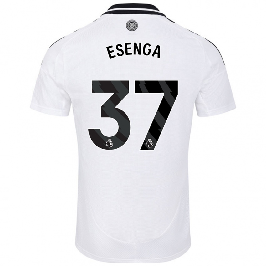 Dámské Jonathan Esenga #37 Bílý Domů Hráčské Dresy 2024/25 Dres