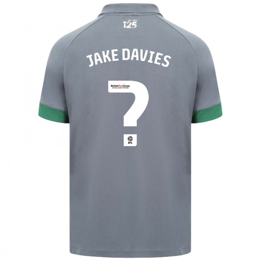 Dámské Jake Davies #0 Tmavě Šedá Daleko Hráčské Dresy 2024/25 Dres