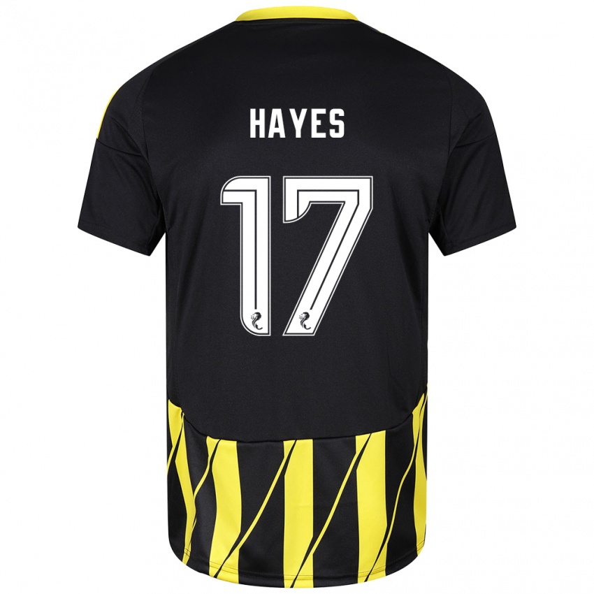 Dámské Jonny Hayes #17 Černá Žlutá Daleko Hráčské Dresy 2024/25 Dres