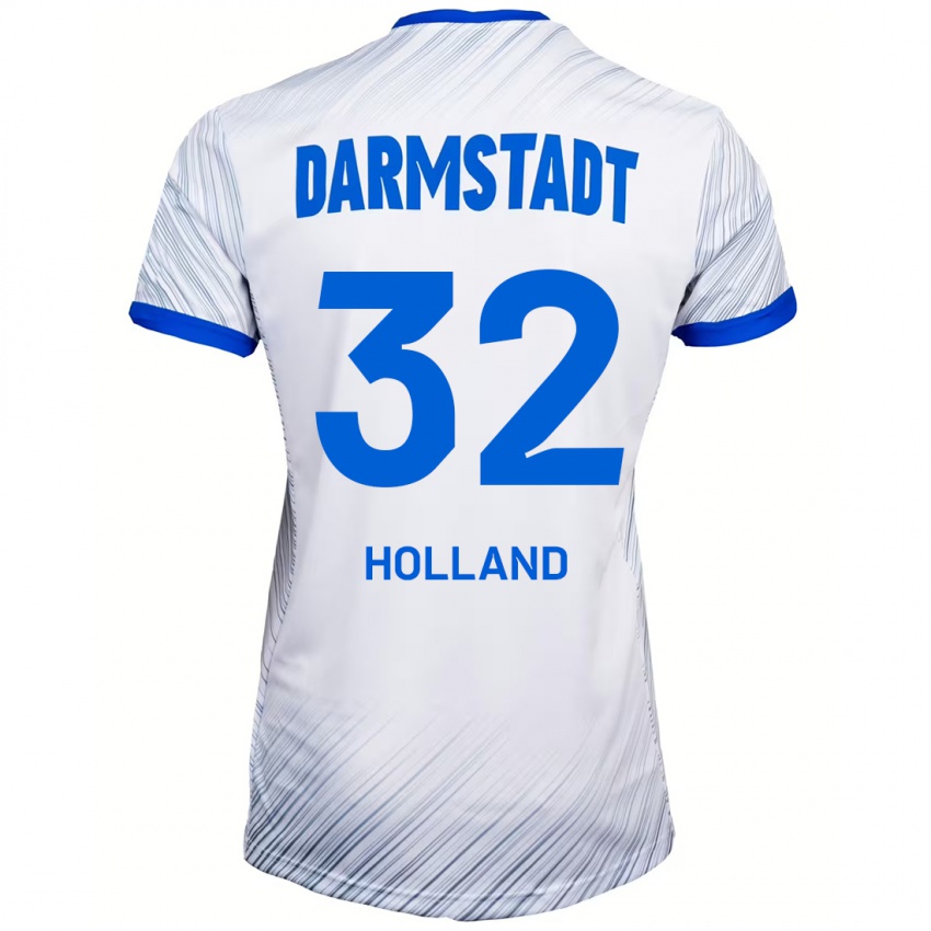 Dámské Fabian Holland #32 Bílá Modrá Daleko Hráčské Dresy 2024/25 Dres