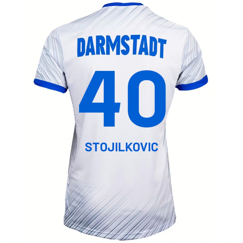 Dámské Filip Stojilkovic #40 Bílá Modrá Daleko Hráčské Dresy 2024/25 Dres