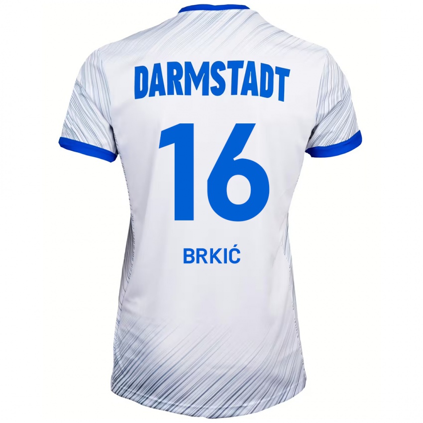 Dámské Amar Brkić #16 Bílá Modrá Daleko Hráčské Dresy 2024/25 Dres