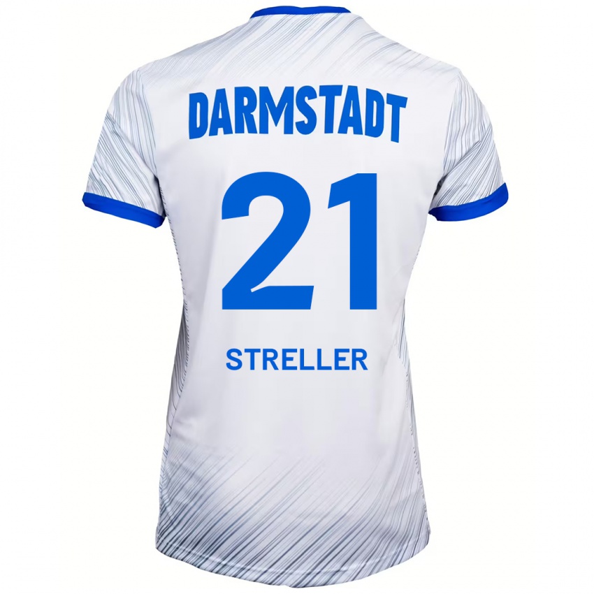 Dámské Till Streller #21 Bílá Modrá Daleko Hráčské Dresy 2024/25 Dres