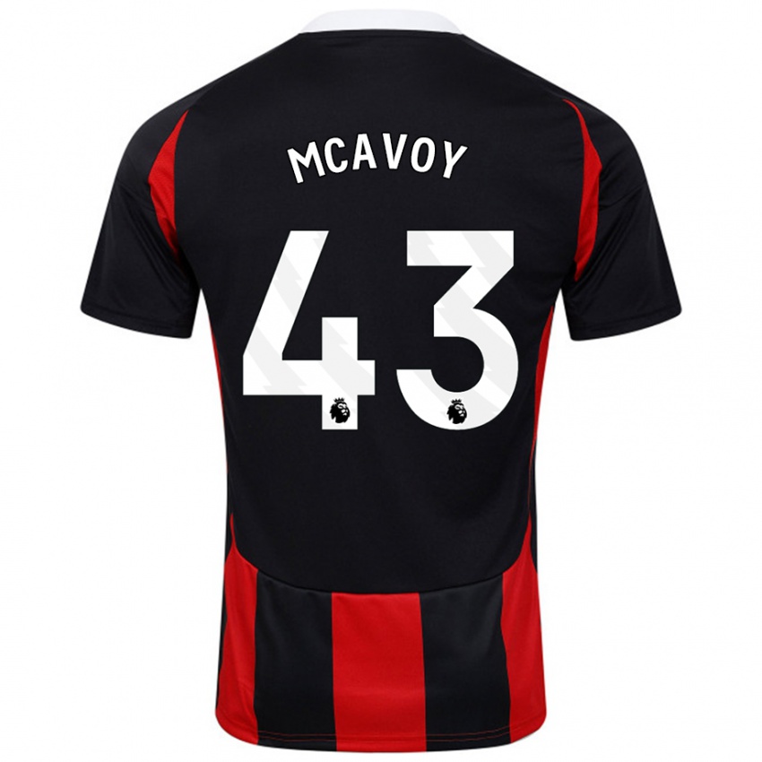 Dámské Connor Mcavoy #43 Černá Červená Daleko Hráčské Dresy 2024/25 Dres