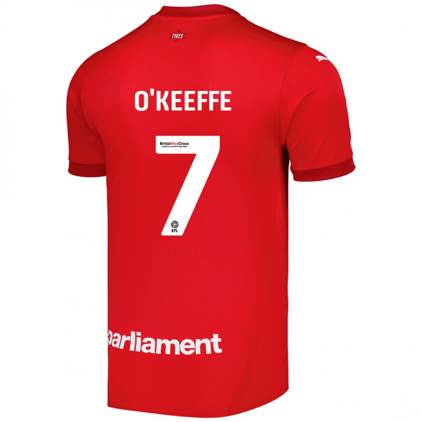 Dětské Corey O'keeffe #7 Červený Domů Hráčské Dresy 2024/25 Dres