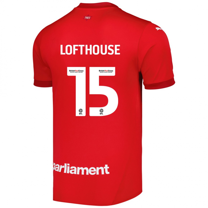 Dětské Kyran Lofthouse #15 Červený Domů Hráčské Dresy 2024/25 Dres