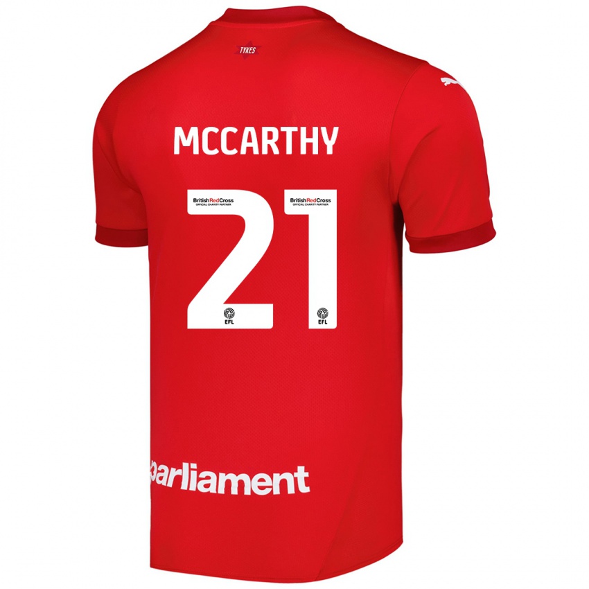 Dětské Conor Mccarthy #21 Červený Domů Hráčské Dresy 2024/25 Dres