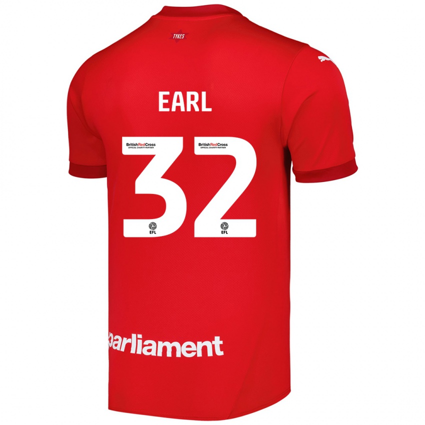 Dětské Josh Earl #32 Červený Domů Hráčské Dresy 2024/25 Dres