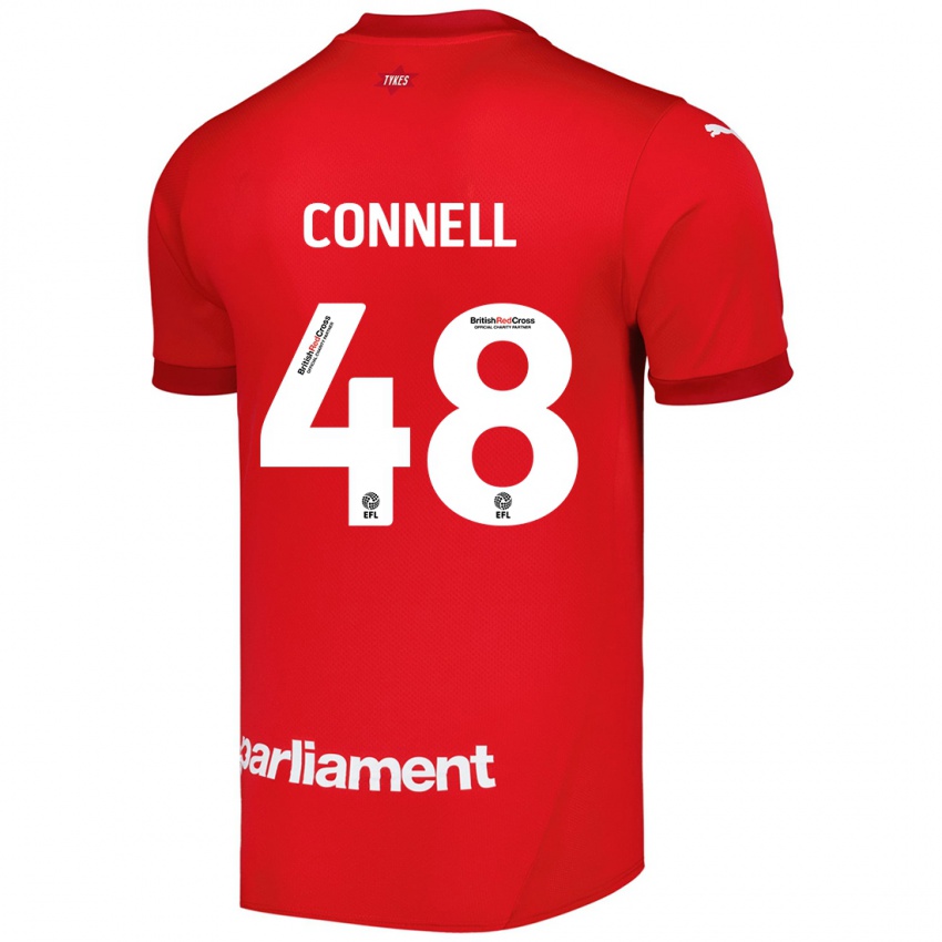 Dětské Luca Connell #48 Červený Domů Hráčské Dresy 2024/25 Dres