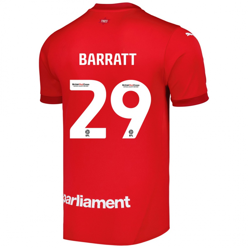 Dětské Connor Barratt #29 Červený Domů Hráčské Dresy 2024/25 Dres