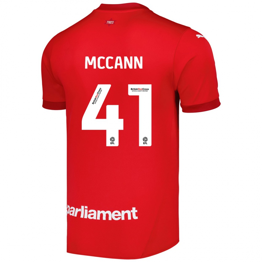 Dětské Bayley Mccann #41 Červený Domů Hráčské Dresy 2024/25 Dres