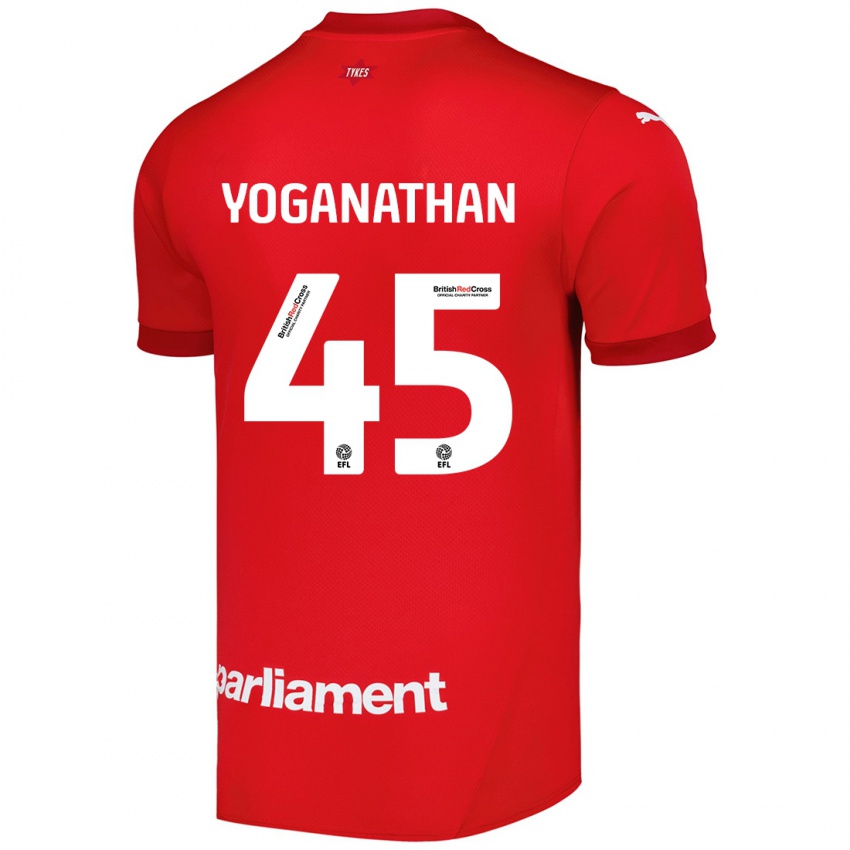 Dětské Vimal Yoganathan #45 Červený Domů Hráčské Dresy 2024/25 Dres