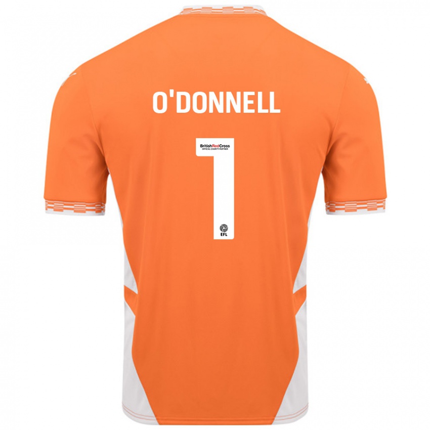 Dětské Richard O'donnell #1 Oranžová Bílá Domů Hráčské Dresy 2024/25 Dres