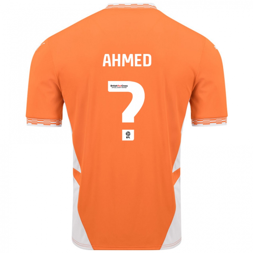 Dětské Jibran Ahmed #0 Oranžová Bílá Domů Hráčské Dresy 2024/25 Dres