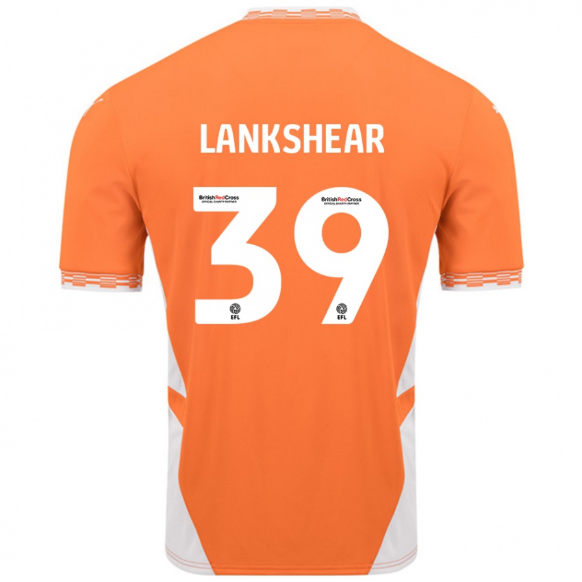 Dětské Alex Lankshear #39 Oranžová Bílá Domů Hráčské Dresy 2024/25 Dres