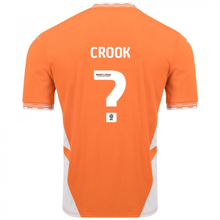 Dětské Amy Crook #0 Oranžová Bílá Domů Hráčské Dresy 2024/25 Dres