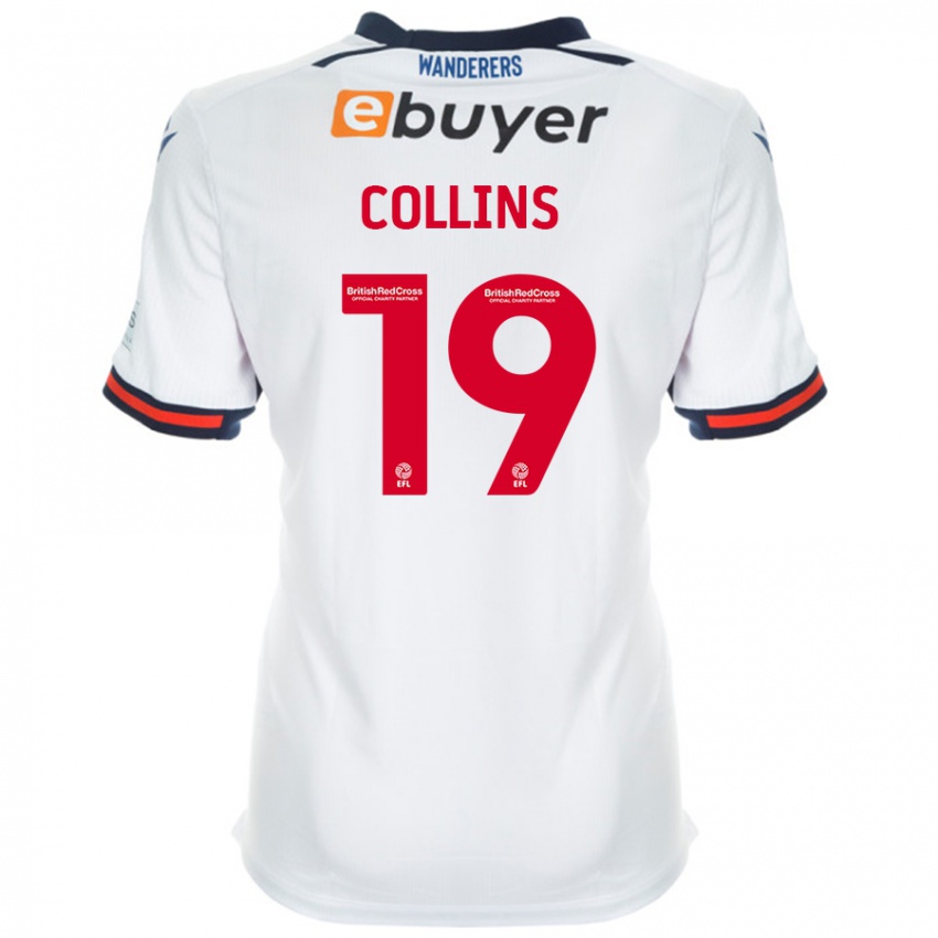 Dětské Aaron Collins #19 Bílý Domů Hráčské Dresy 2024/25 Dres