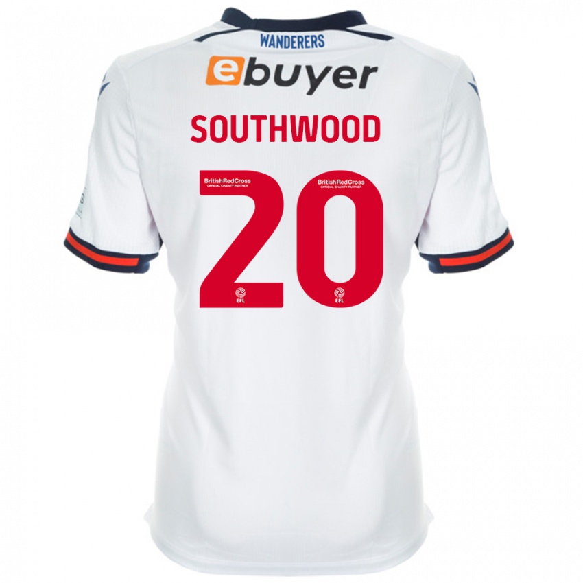 Dětské Luke Southwood #20 Bílý Domů Hráčské Dresy 2024/25 Dres