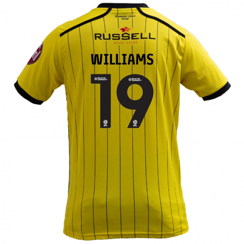 Dětské Dylan Williams #19 Žluť Domů Hráčské Dresy 2024/25 Dres