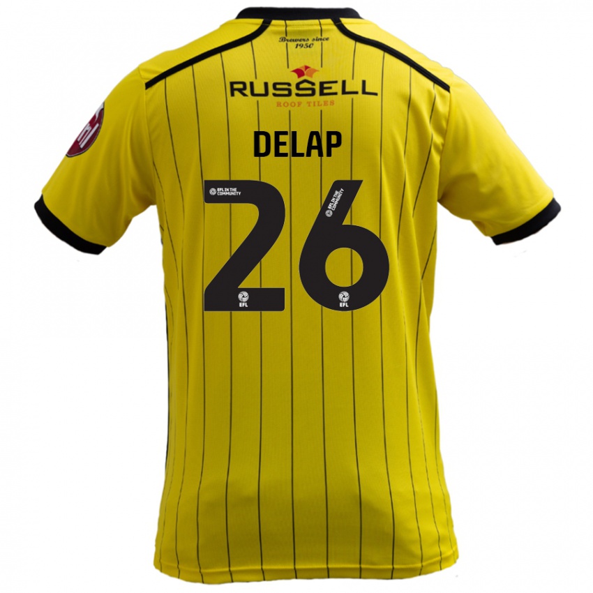 Dětské Finn Delap #26 Žluť Domů Hráčské Dresy 2024/25 Dres