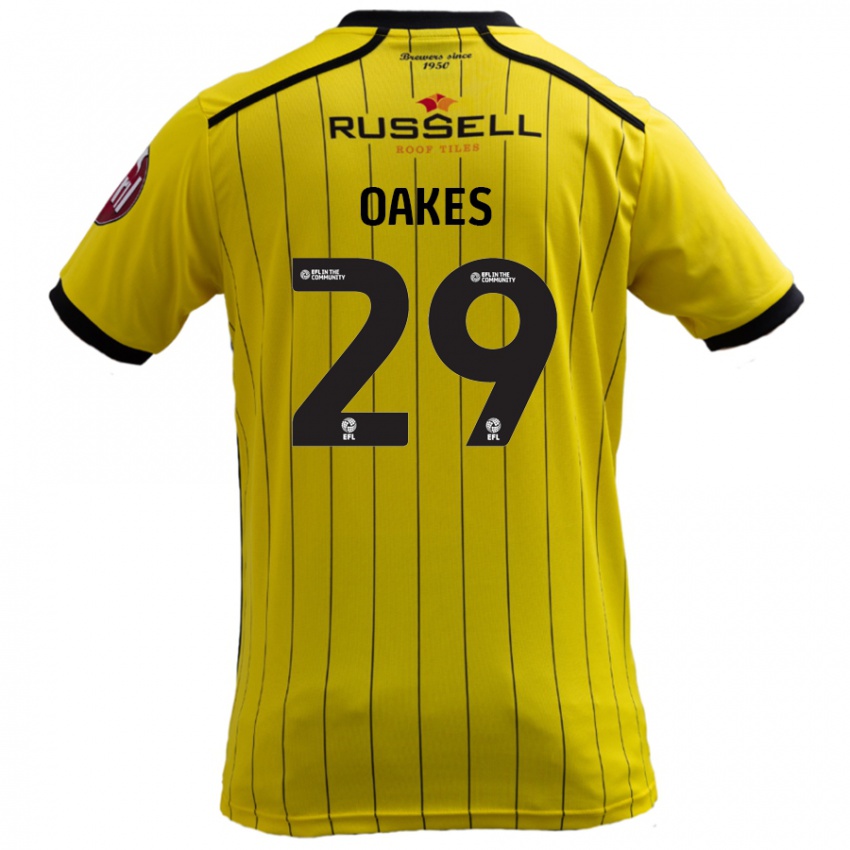 Dětské Toby Oakes #29 Žluť Domů Hráčské Dresy 2024/25 Dres