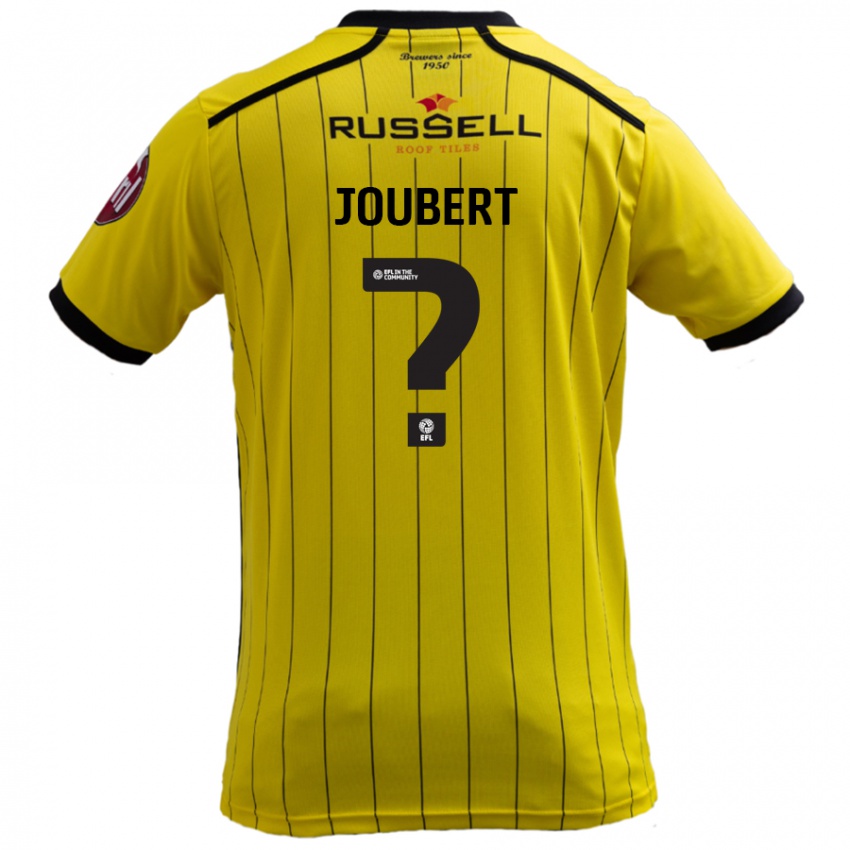 Dětské Lucas Joubert #0 Žluť Domů Hráčské Dresy 2024/25 Dres