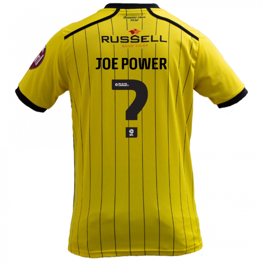 Dětské John Joe Power #0 Žluť Domů Hráčské Dresy 2024/25 Dres