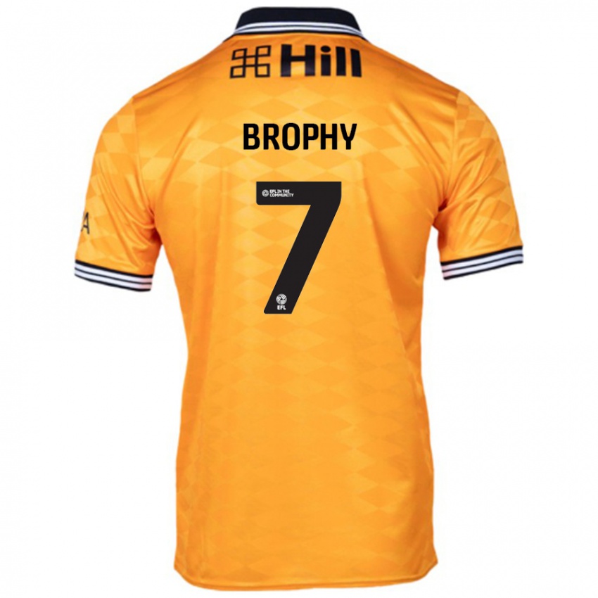 Dětské James Brophy #7 Pomerančový Domů Hráčské Dresy 2024/25 Dres