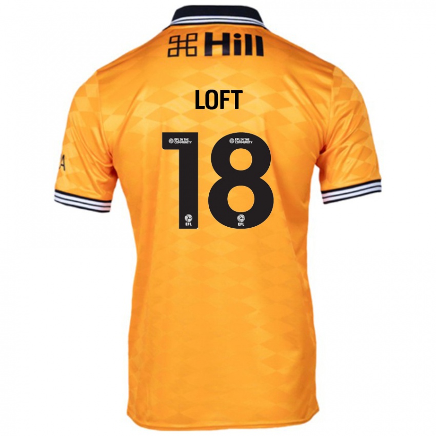 Dětské Ryan Loft #18 Pomerančový Domů Hráčské Dresy 2024/25 Dres